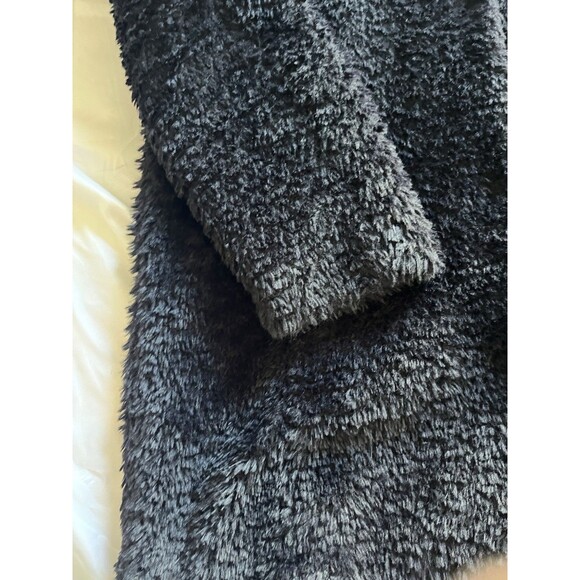 Kenneth Cole New York faux fur Teddy coat snaps closure size M Black - Picture 6 of 10